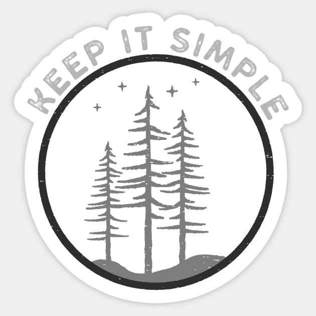 Keep It Simple Apparel and Accessories Sticker by bahama mule